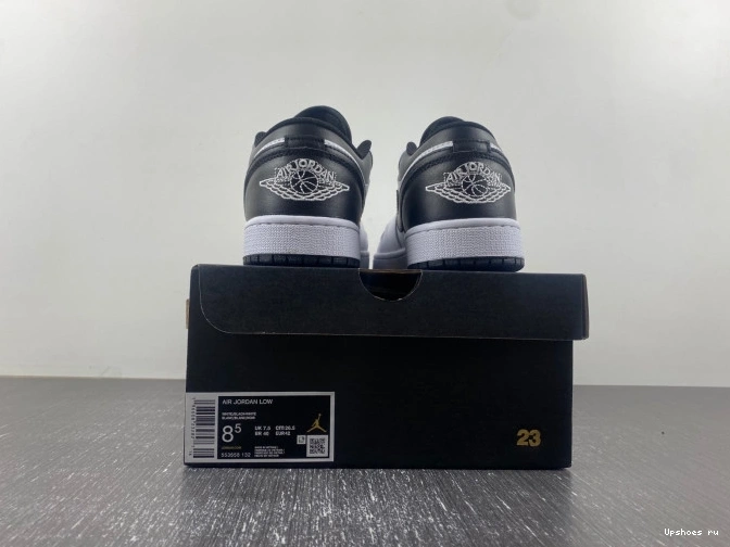  and Air 553558-132 Low Jordan 1 black white 0128